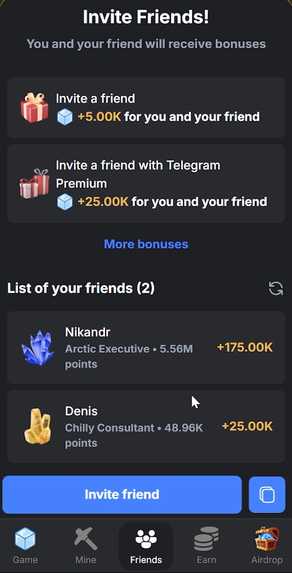 Full Clicker Game for Telegram 2.0 screenshot 7
