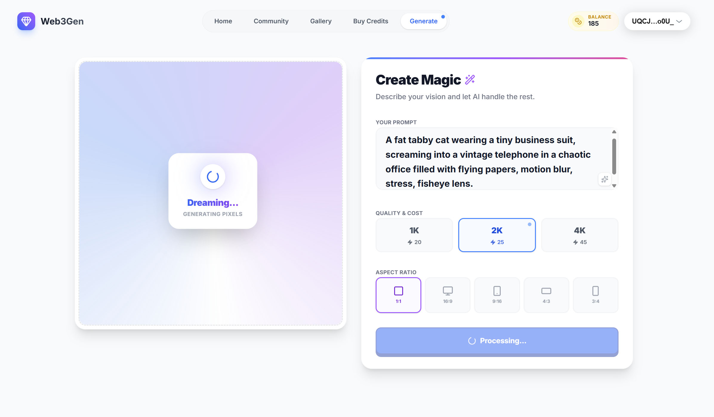 Generator Imej AI dengan Pembayaran TON Blockchain screenshot 6