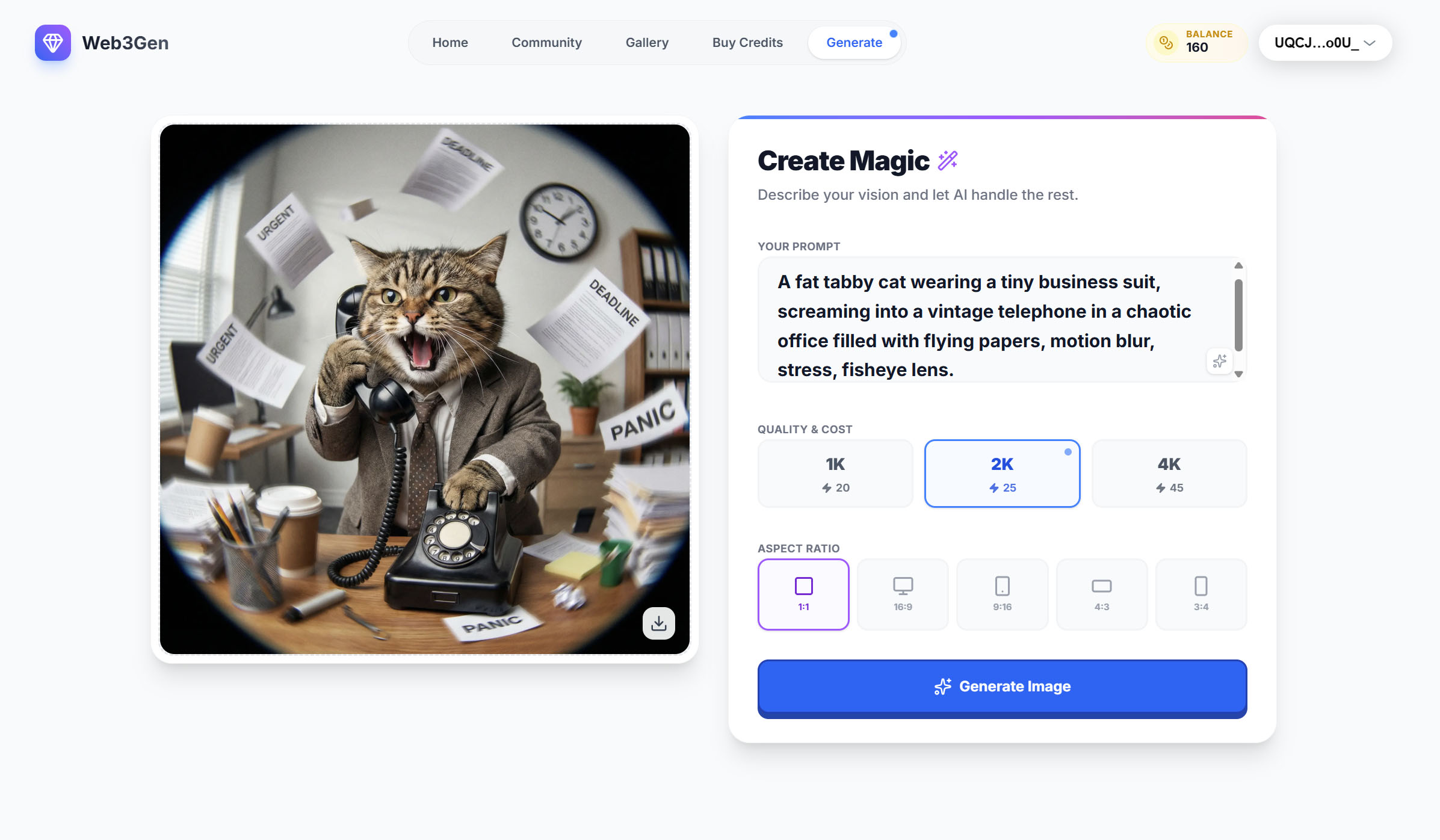 Generator Imej AI dengan Pembayaran TON Blockchain screenshot 7